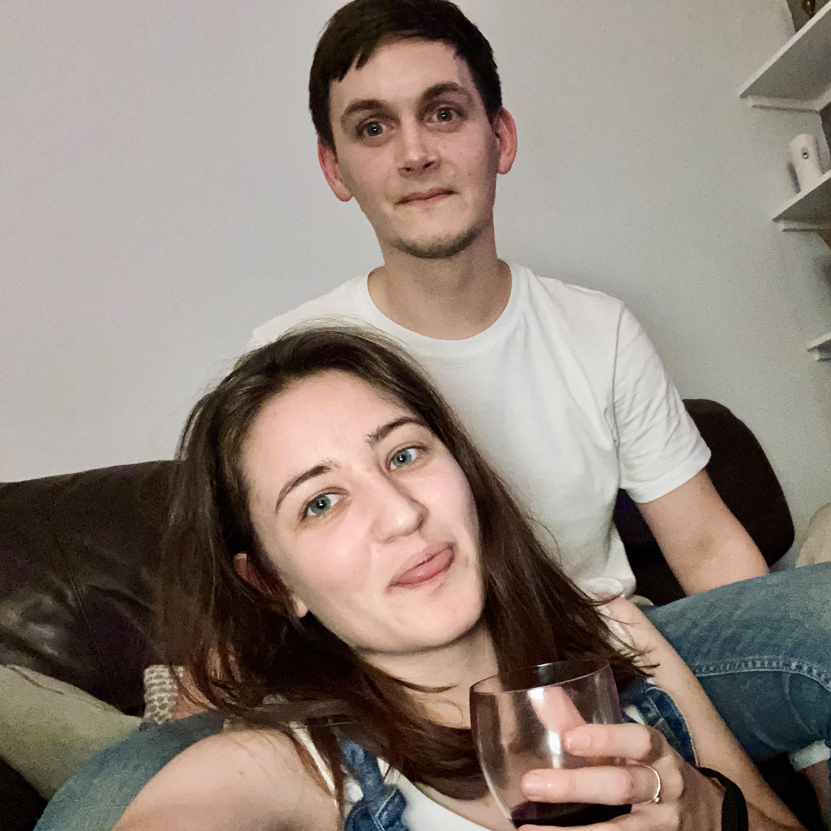 Katie and Conor together at the start of their story in March 2020.